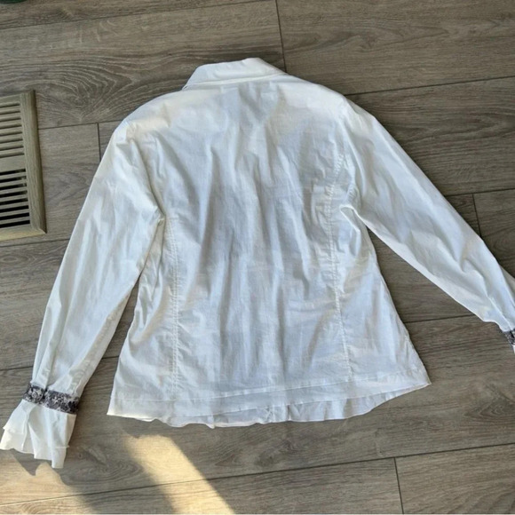 Steilmann Stretchy Patchwork Button Down Shirt - Picture 13 of 16